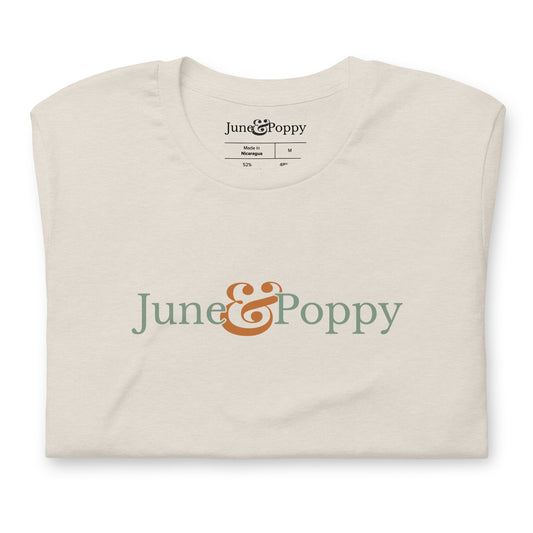 June & Poppy Logo - Unisex t-shirt